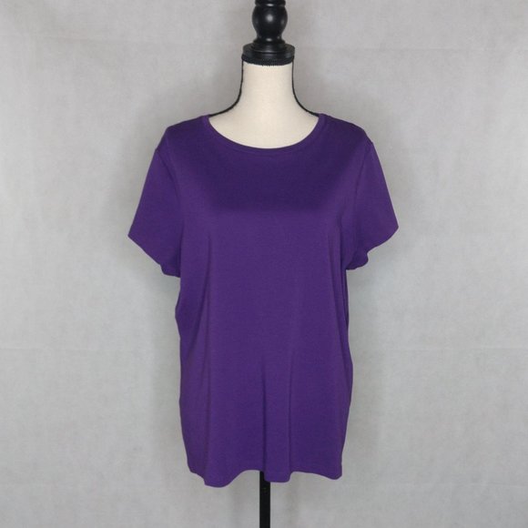 Isaac Mizrahi T-Shirt Size 2X Purple